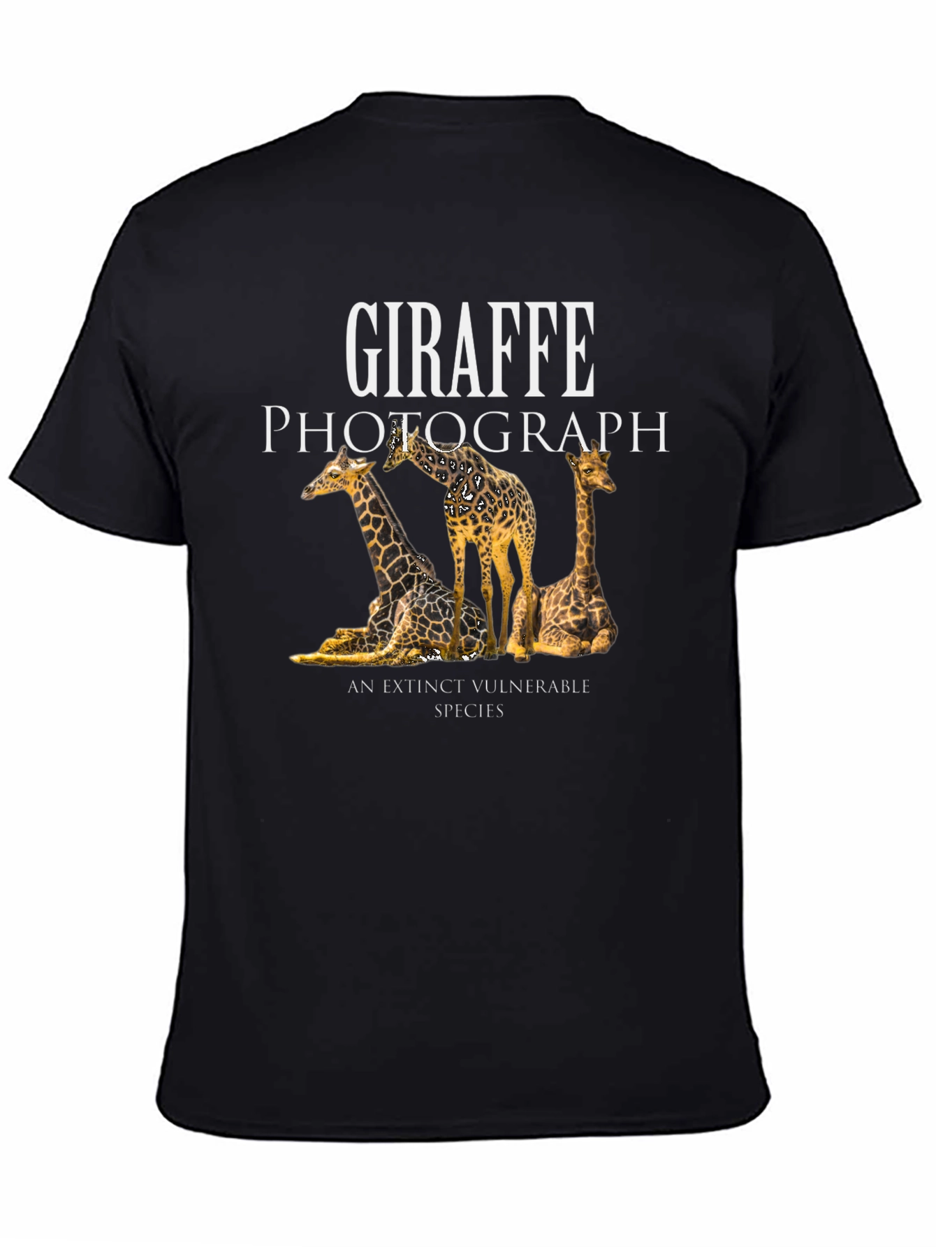 Giraffe Photograph Graphic T-Shirt