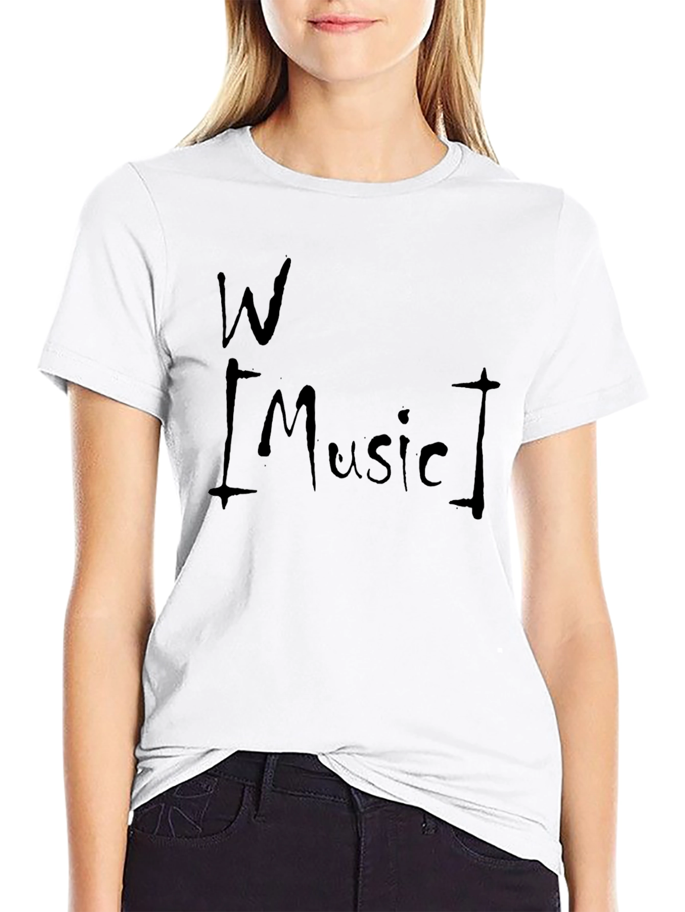 W Music Graphic Tee - Mens Black T-Shirt
