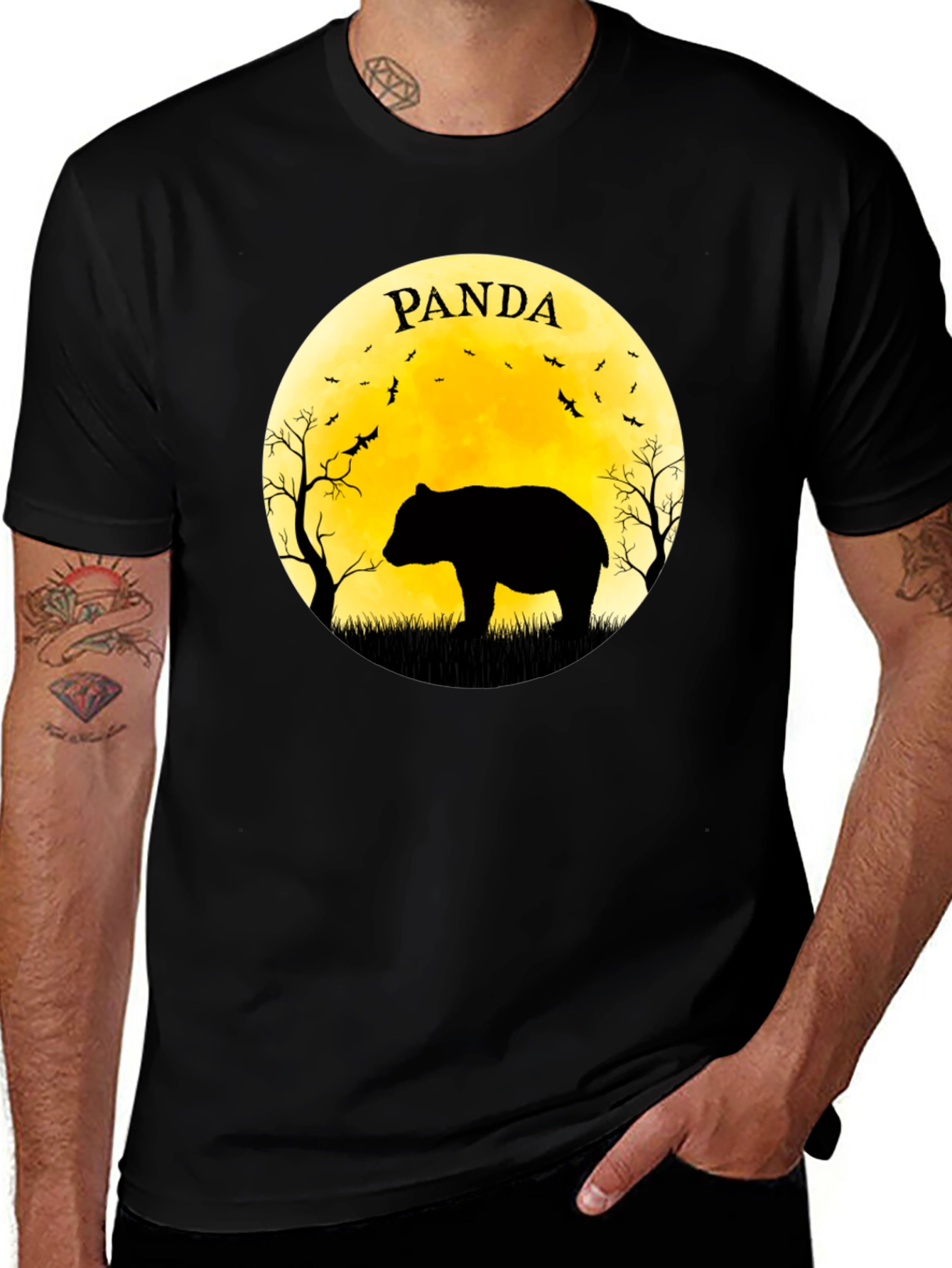 PANDA Silhouette Tee - Unique Graphic T-Shirt