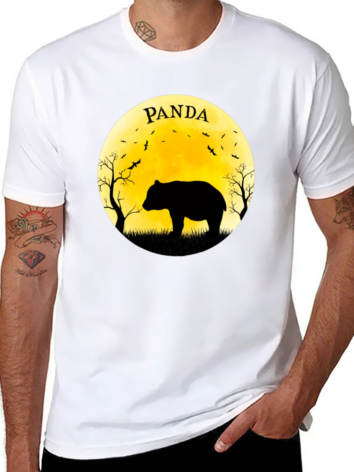 PANDA Silhouette Tee - Unique Graphic T-Shirt