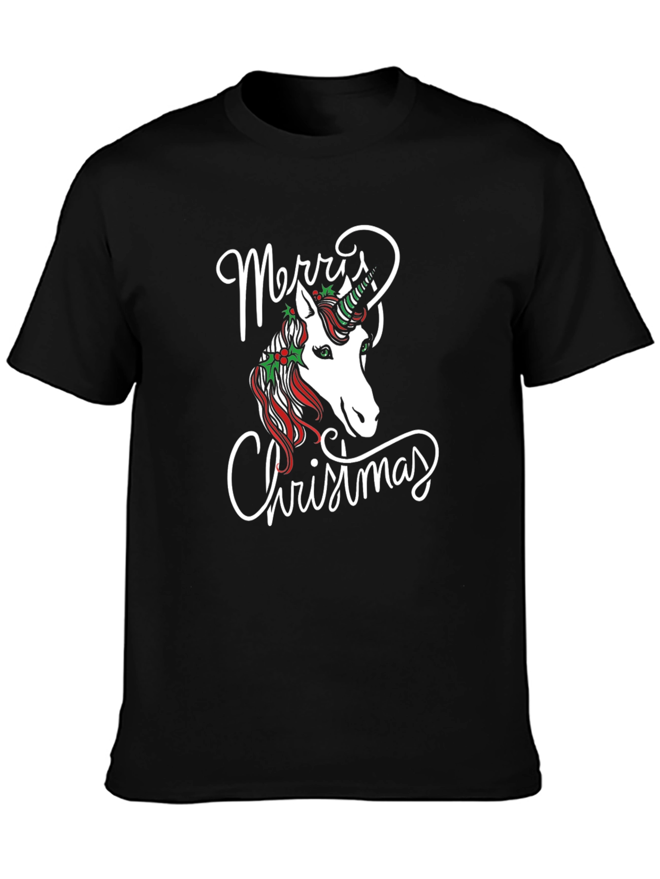 Merry Christmas Unicorn Graphic Tee