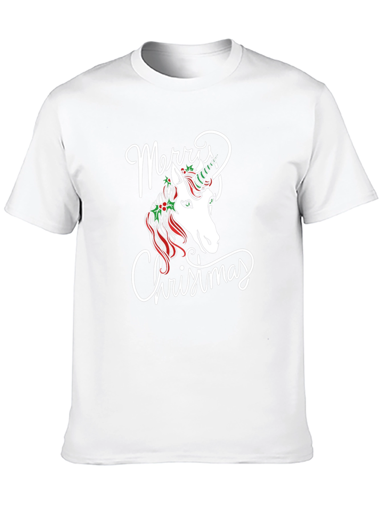 Merry Christmas Unicorn Graphic Tee