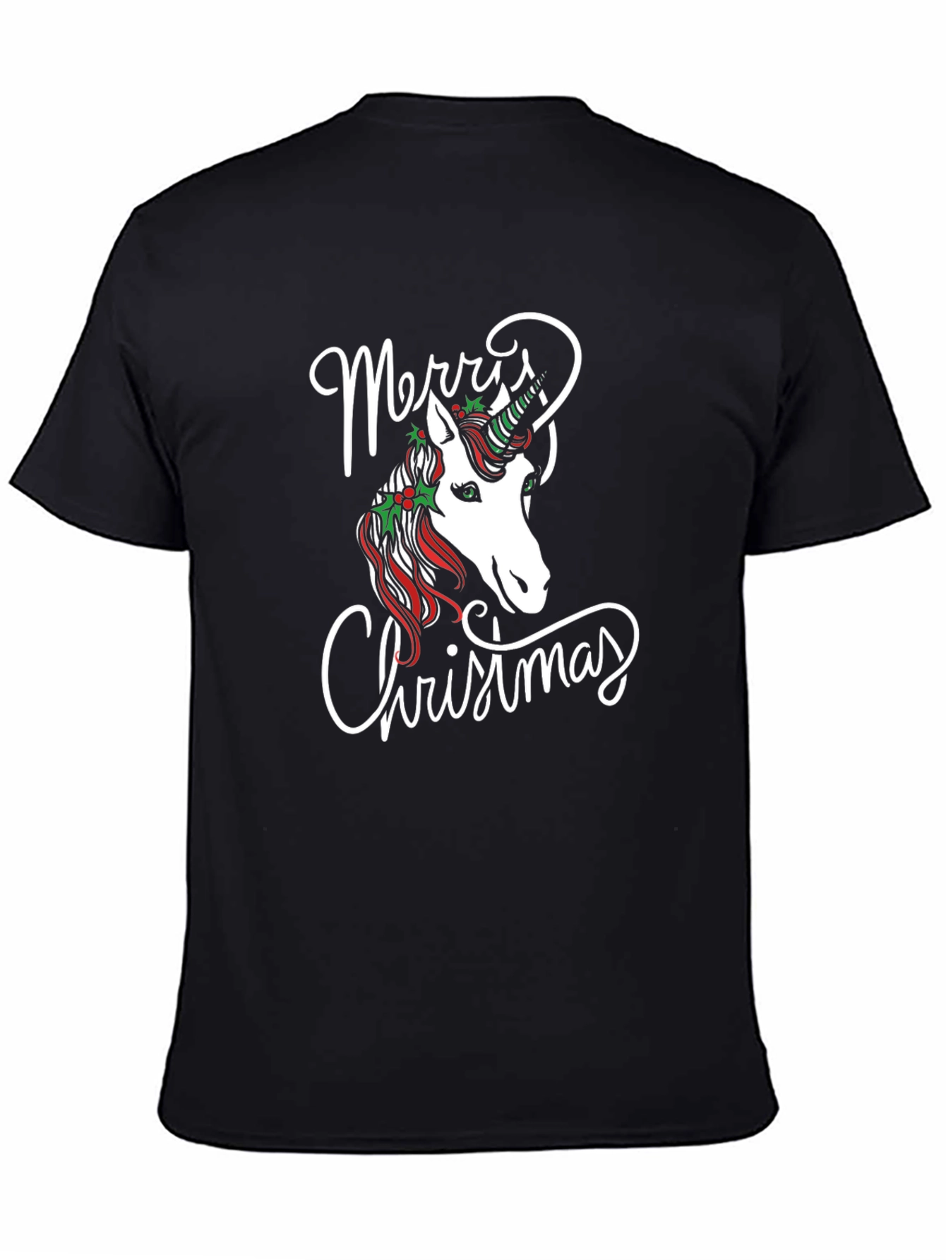 Merry Christmas Unicorn Graphic Tee