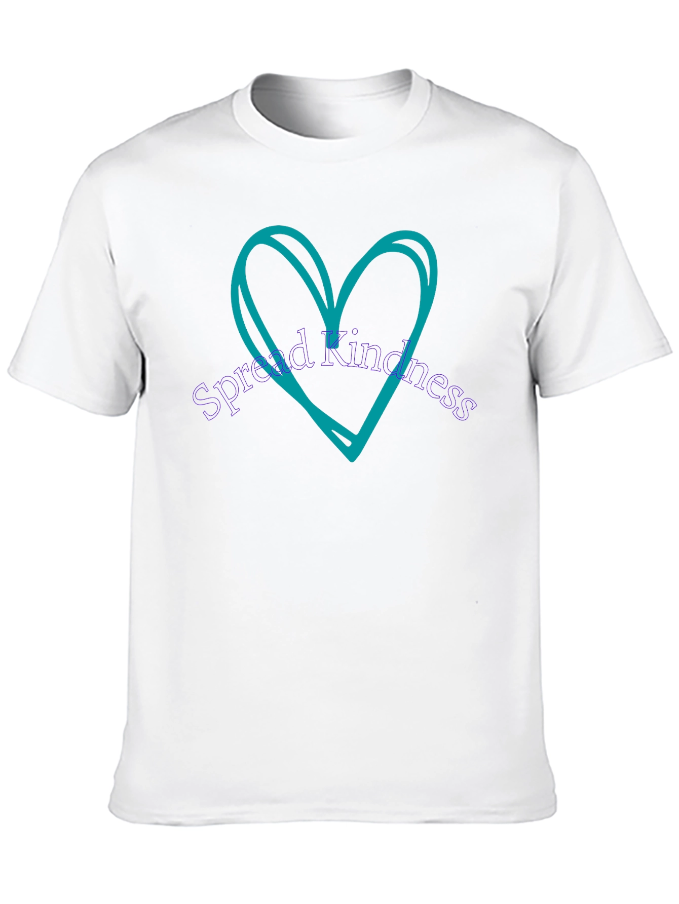 Spread Kindness Tee - Heart Design Black T-Shirt