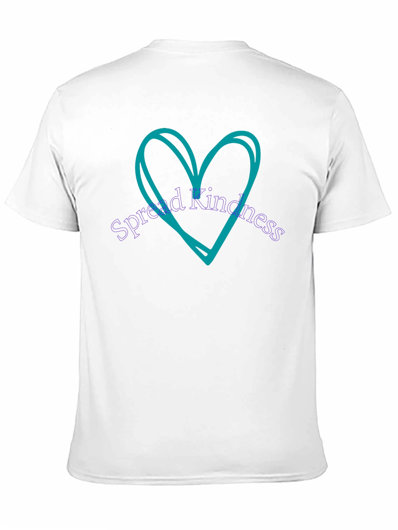 Spread Kindness Tee - Heart Design Black T-Shirt