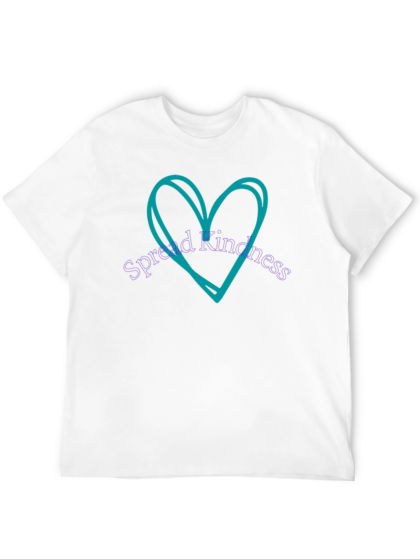 Spread Kindness Tee - Heart Design Black T-Shirt