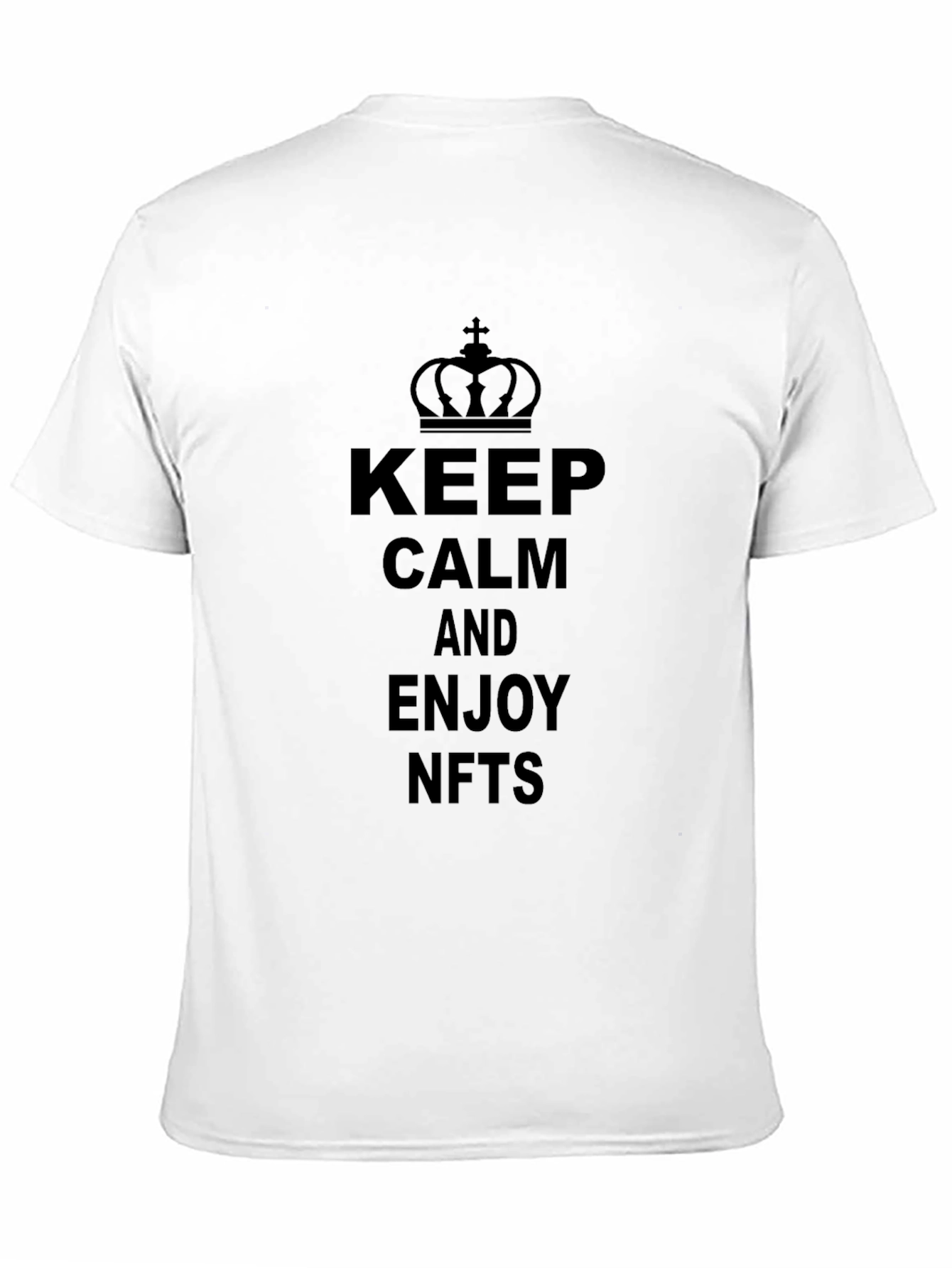 Keep Calm and Enjoy NFTs Black T-Shirt