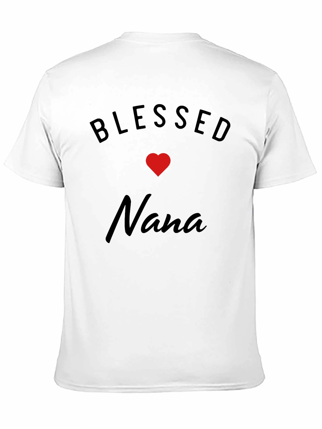 Blessed Nana T-Shirt - Black Cotton Blend