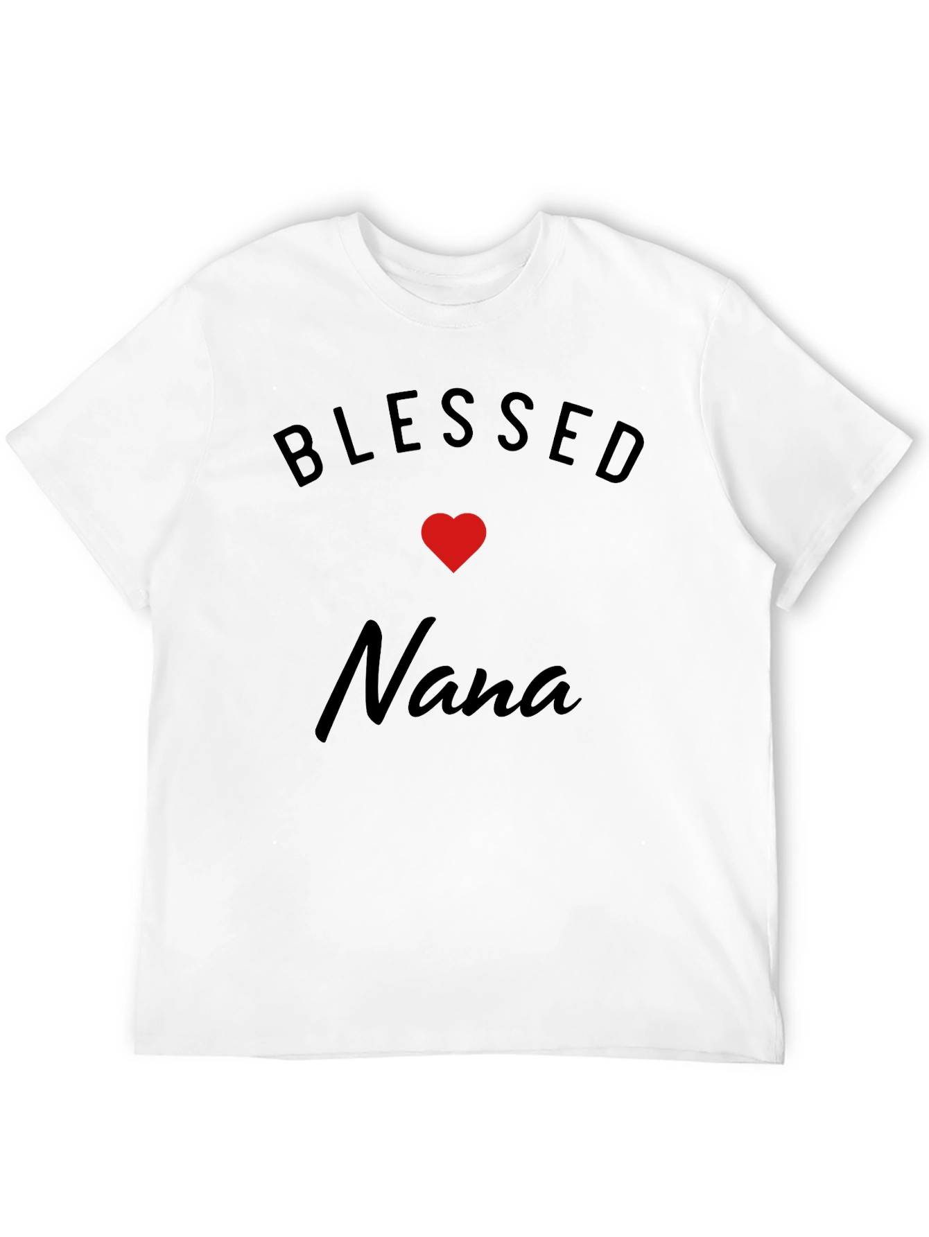 Blessed Nana T-Shirt - Black Cotton Blend