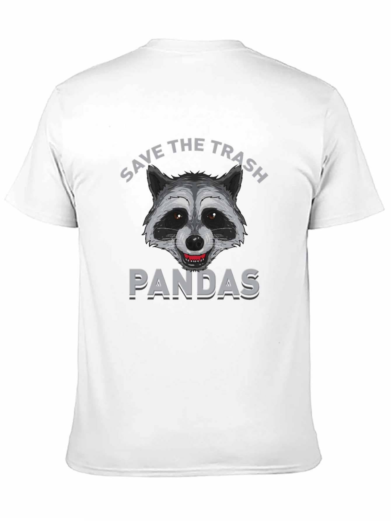 Save the Trash Pandas Funny Raccoon Graphic T-Shirt
