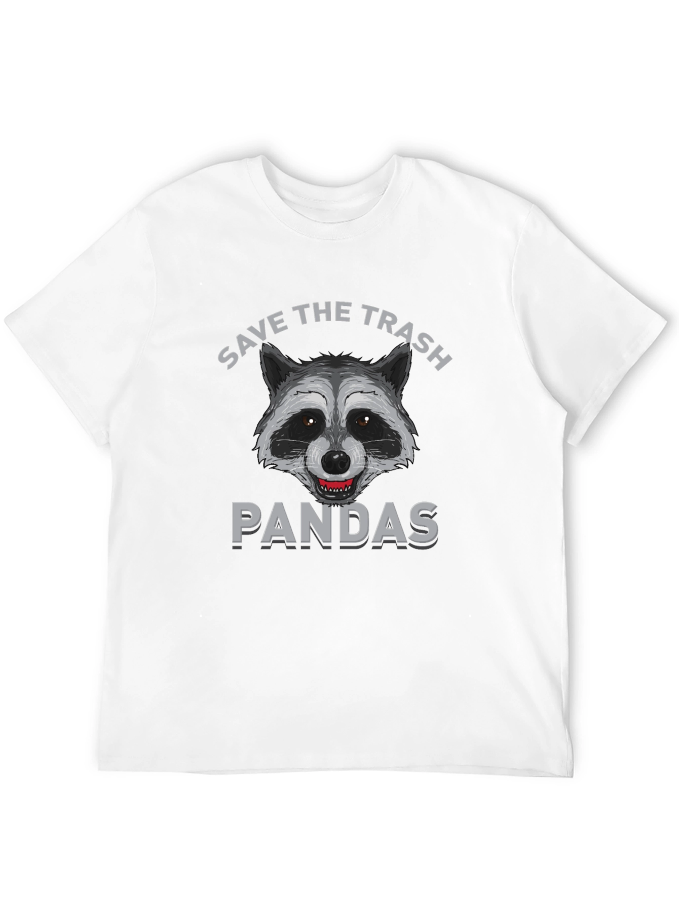 Save the Trash Pandas Funny Raccoon Graphic T-Shirt