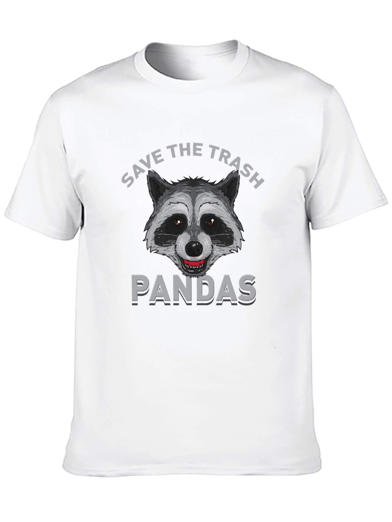 Save the Trash Pandas Funny Raccoon Graphic T-Shirt