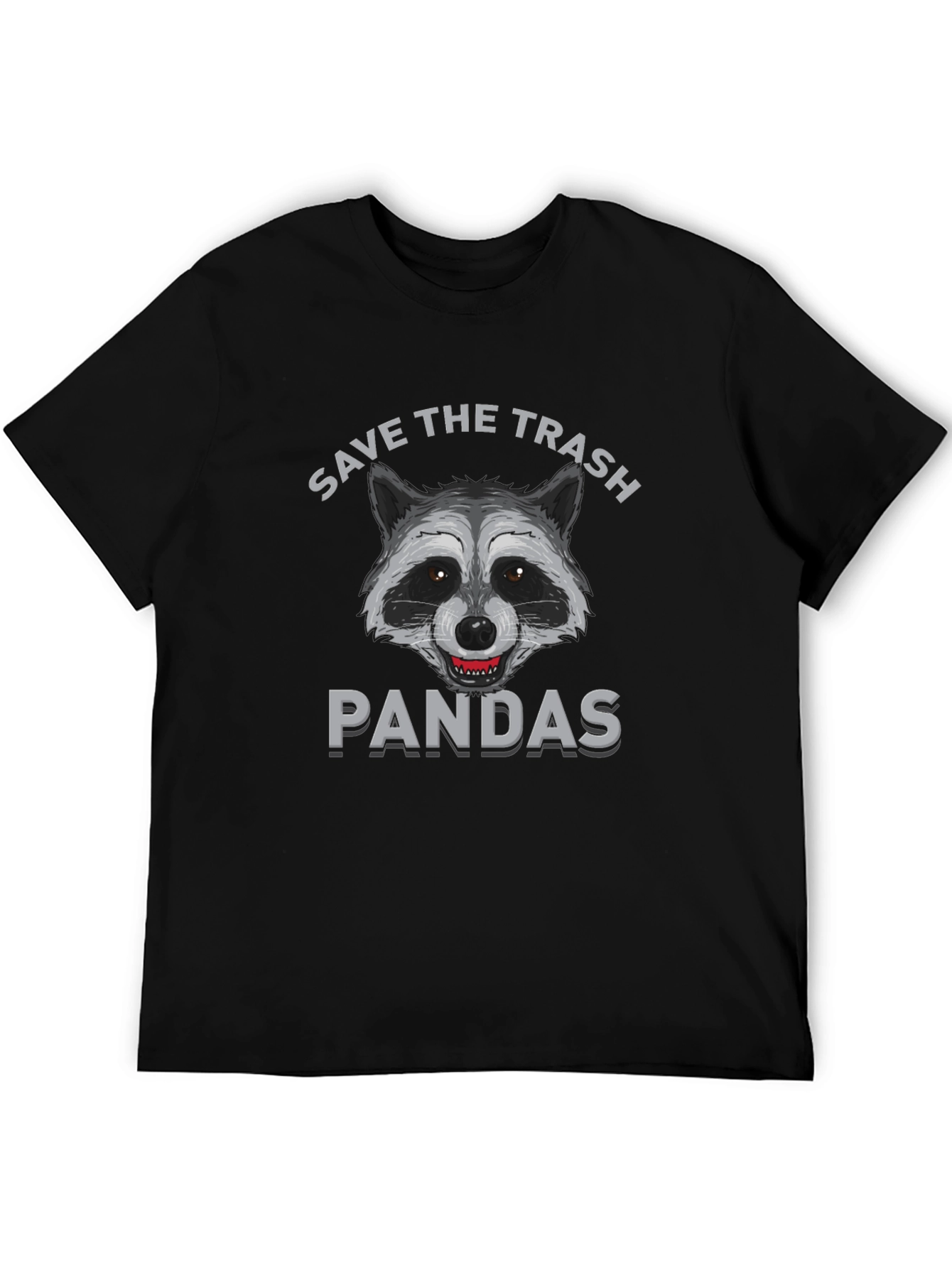 Save the Trash Pandas Funny Raccoon Graphic T-Shirt