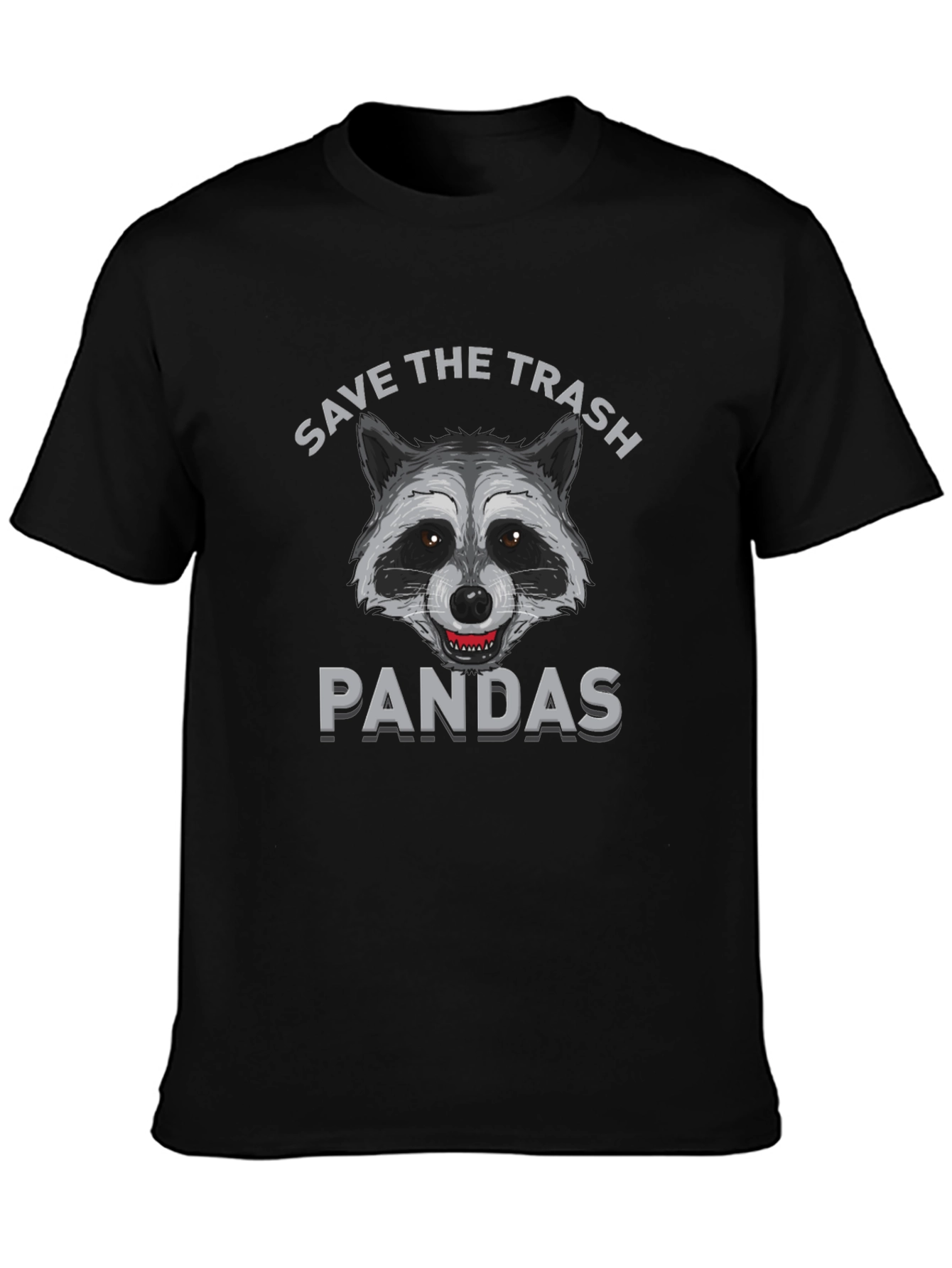 Save the Trash Pandas Funny Raccoon Graphic T-Shirt