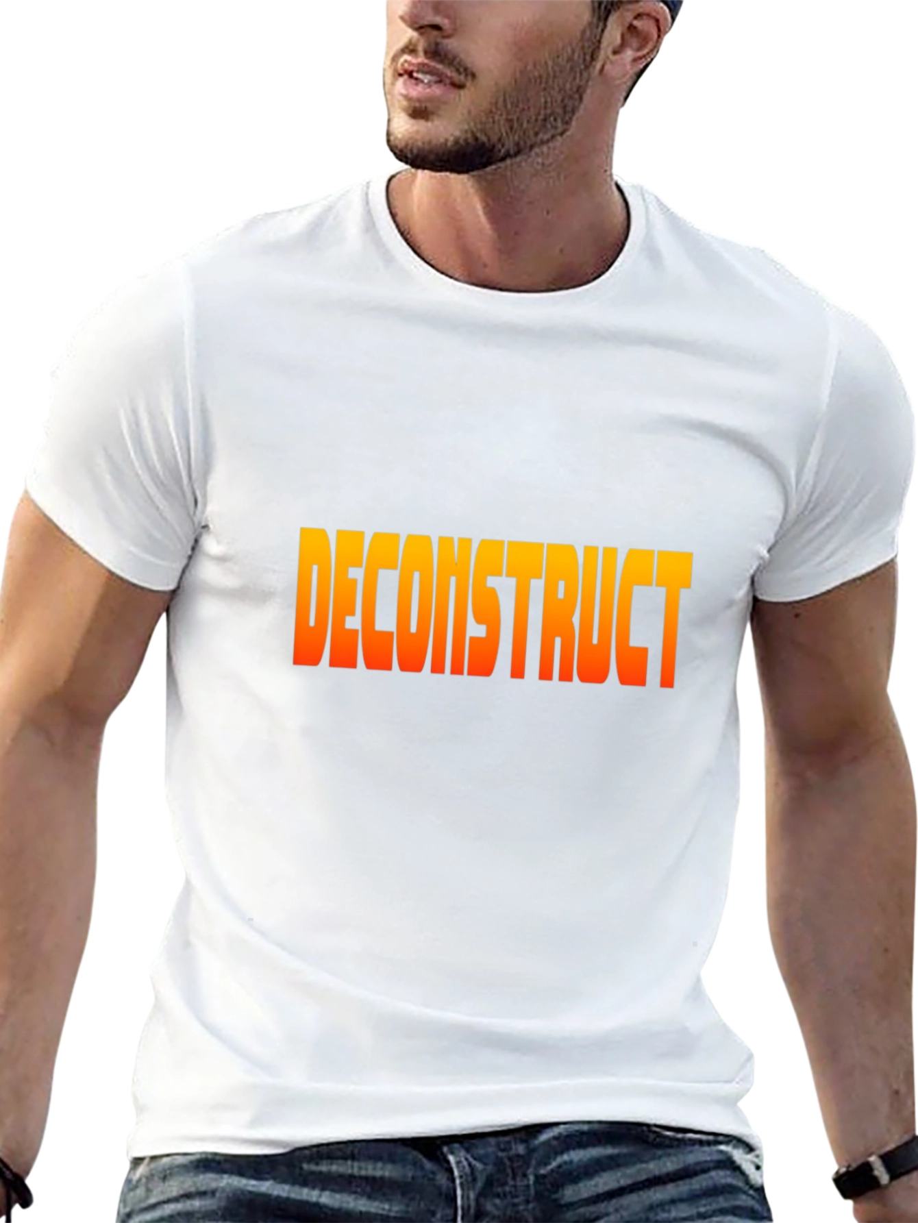 Deconstruct Graphic Tee - Stylish Black T-Shirt