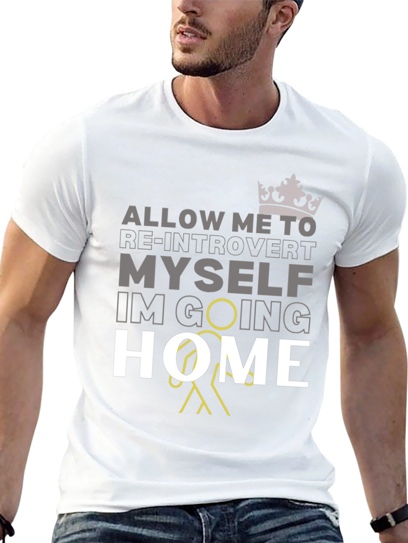 Introvert Going Home Graphic T-Shirt