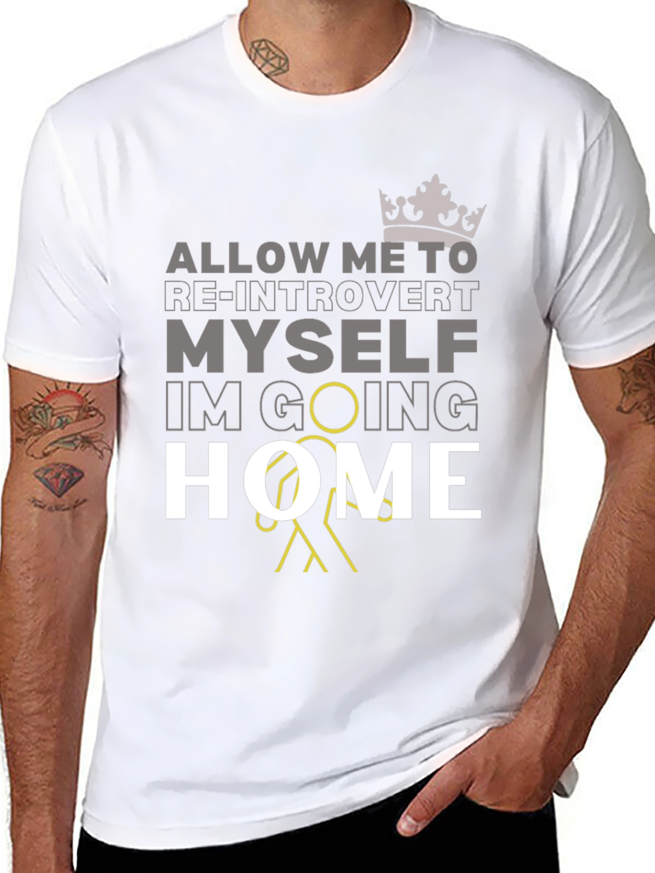 Introvert Going Home Graphic T-Shirt