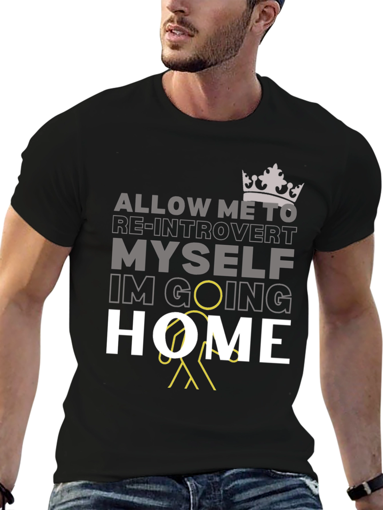 Introvert Going Home Graphic T-Shirt