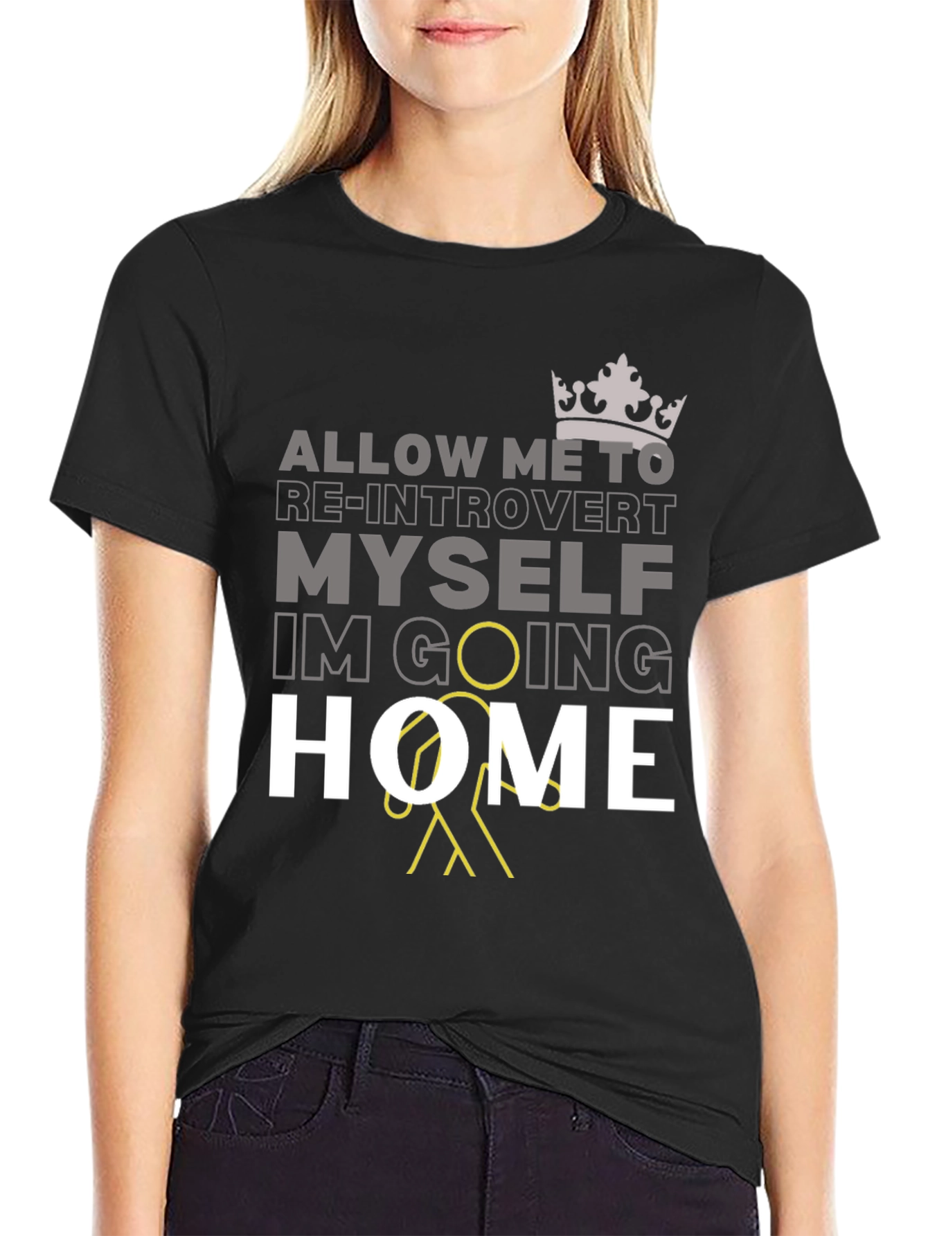 Introvert Going Home Graphic T-Shirt