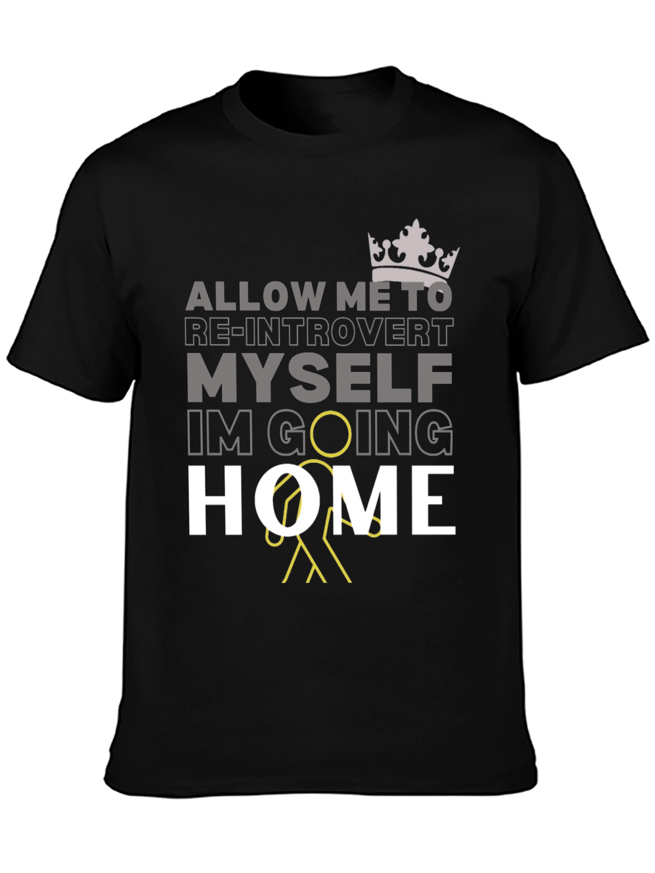 Introvert Going Home Graphic T-Shirt