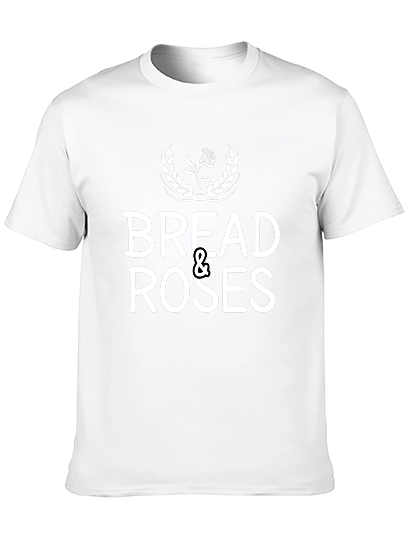 Bread & Roses Graphic Tee - Black