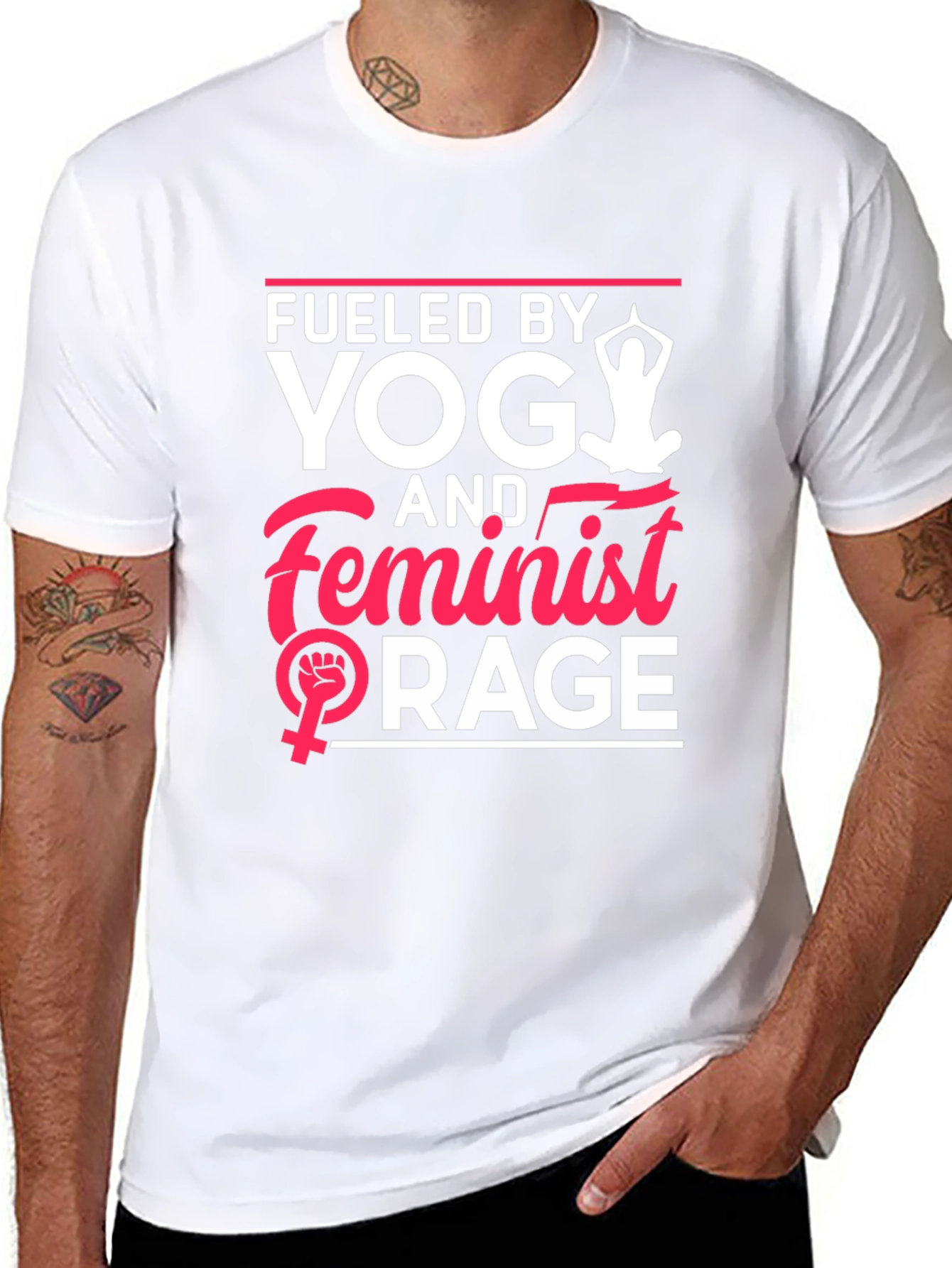 Fueled by Yoga & Feminist Rage T-Shirt
