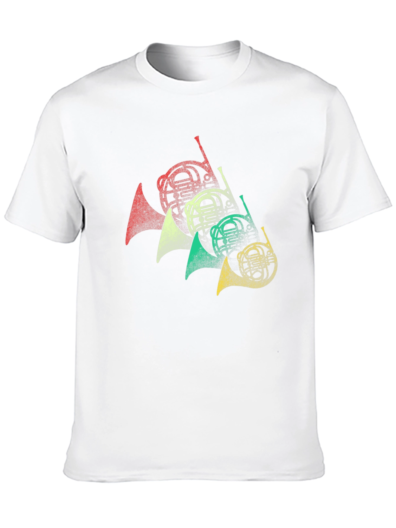 Retro French Horn Music Lover T-Shirt