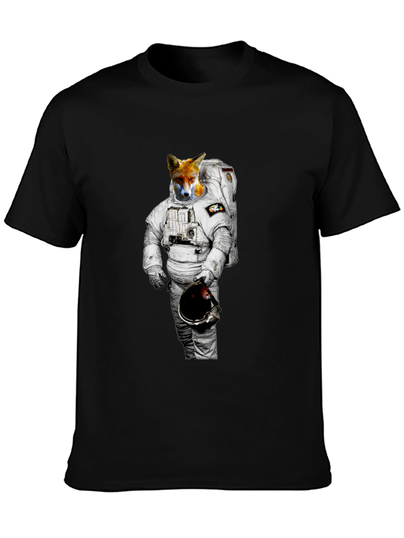 Fox Astronaut Graphic Tee - Mens Black T-Shirt