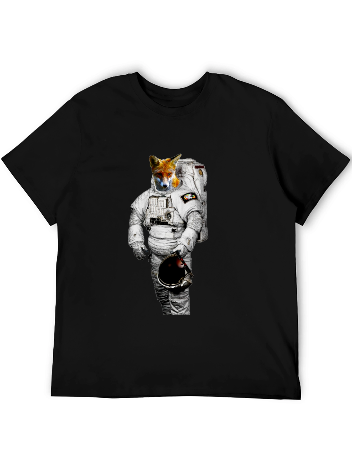 Fox Astronaut Graphic Tee - Mens Black T-Shirt