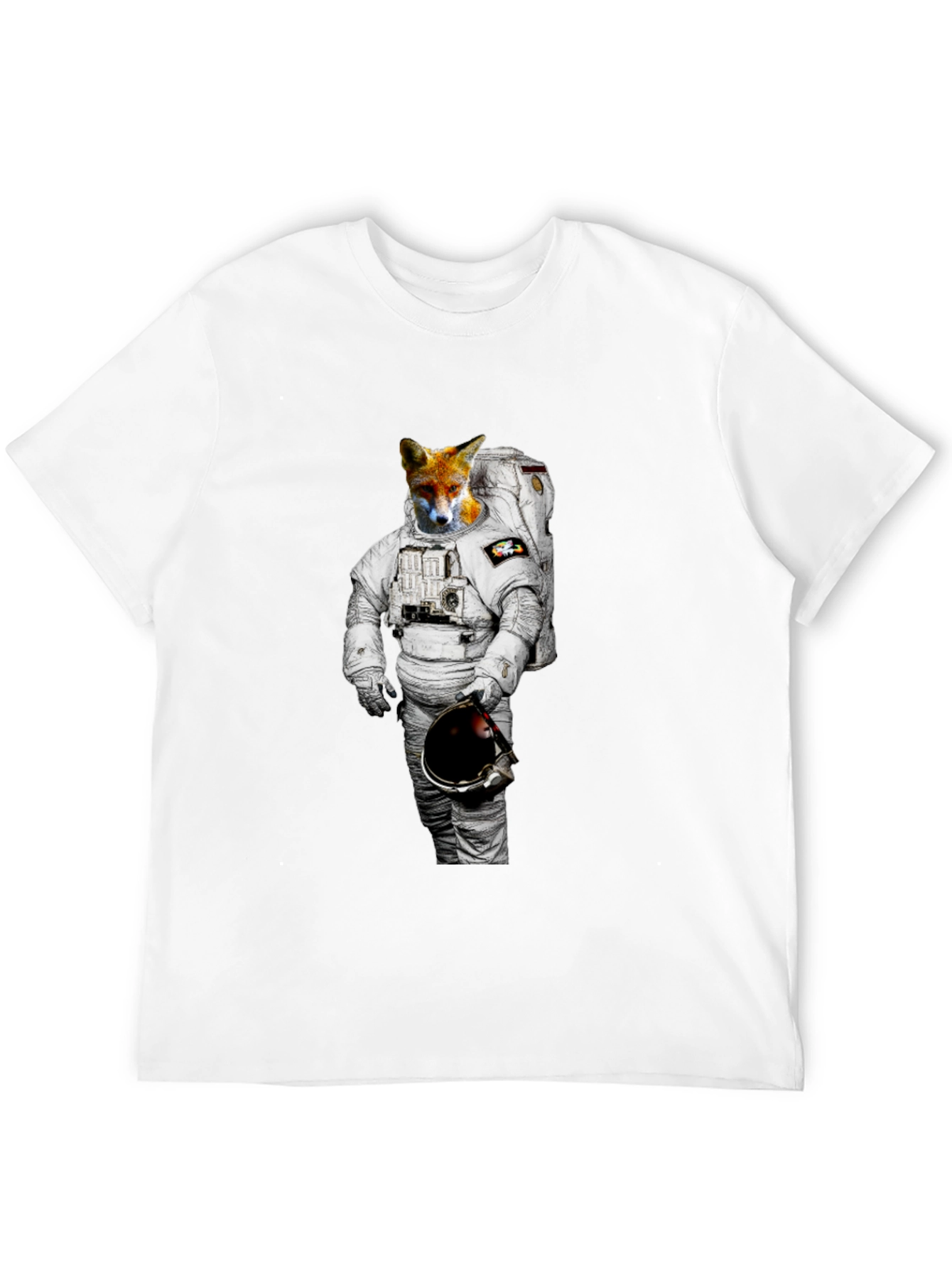 Fox Astronaut Graphic Tee - Mens Black T-Shirt