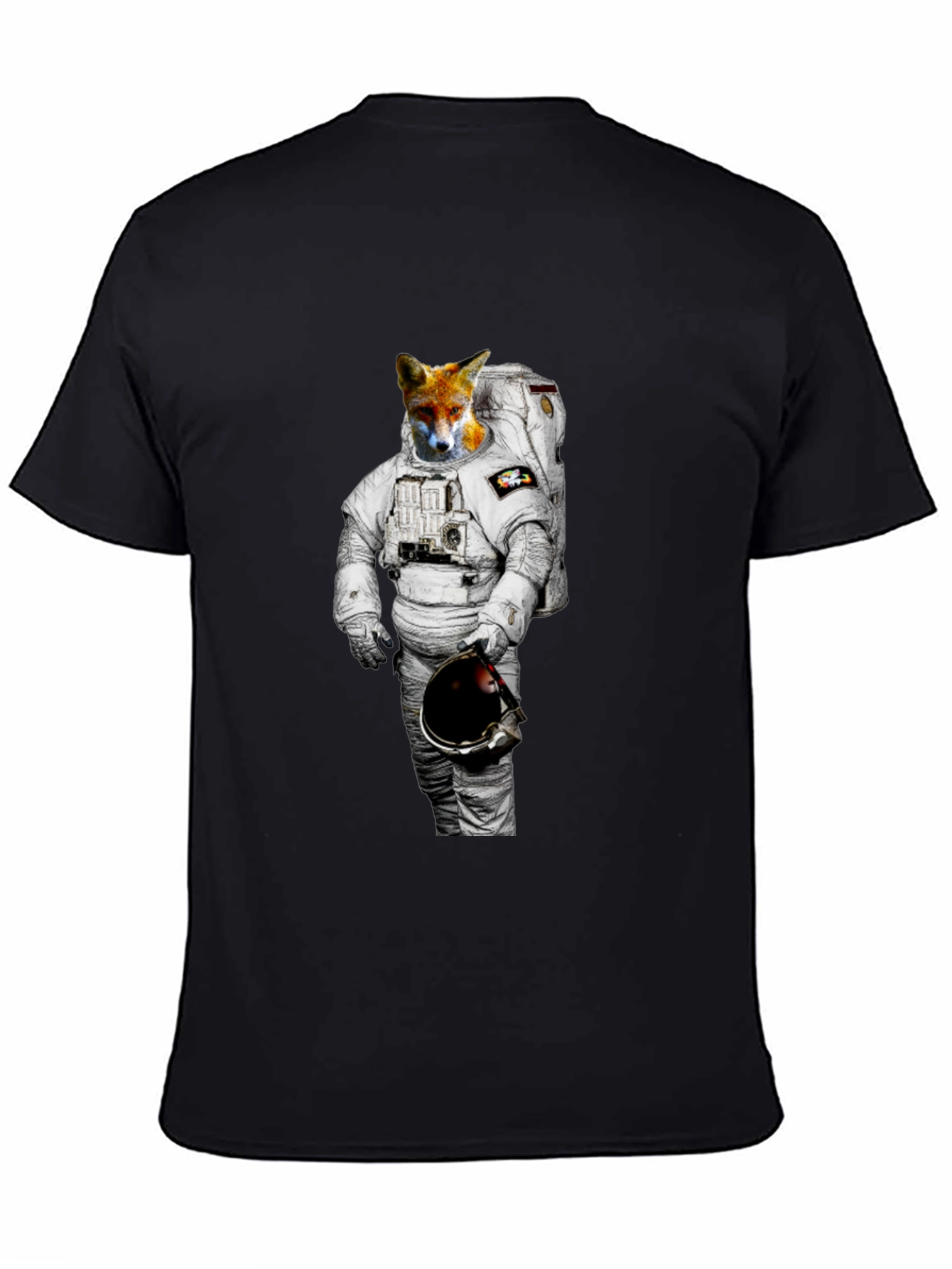 Fox Astronaut Graphic Tee - Mens Black T-Shirt