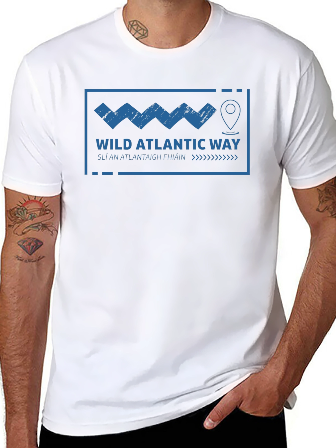 Wild Atlantic Way Graphic T-Shirt - Black