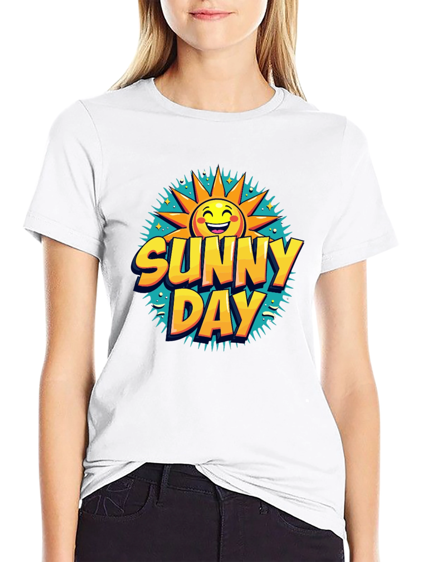 Sunny Day Graphic T-Shirt - Cheerful Summer Style