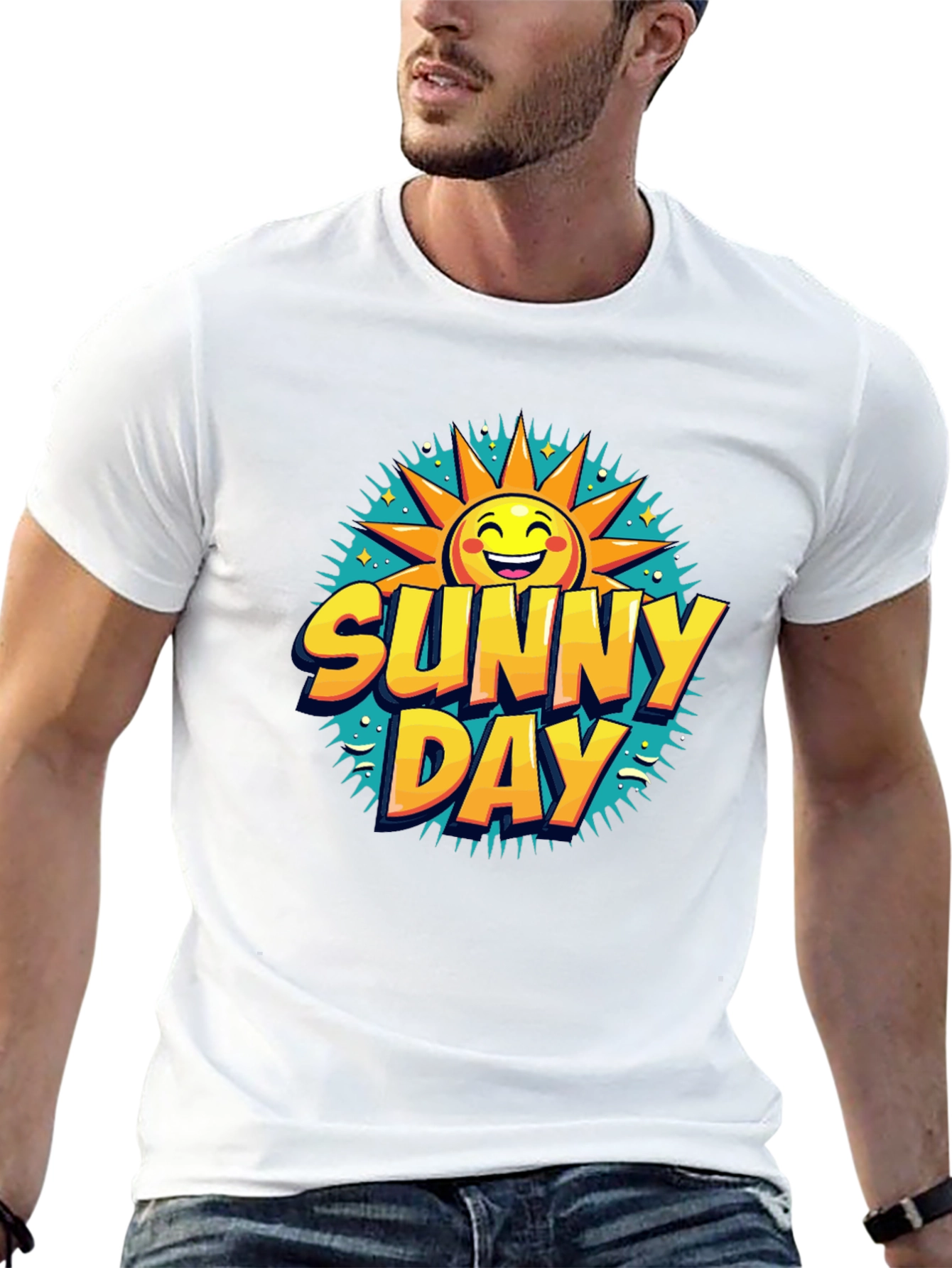 Sunny Day Graphic T-Shirt - Cheerful Summer Style