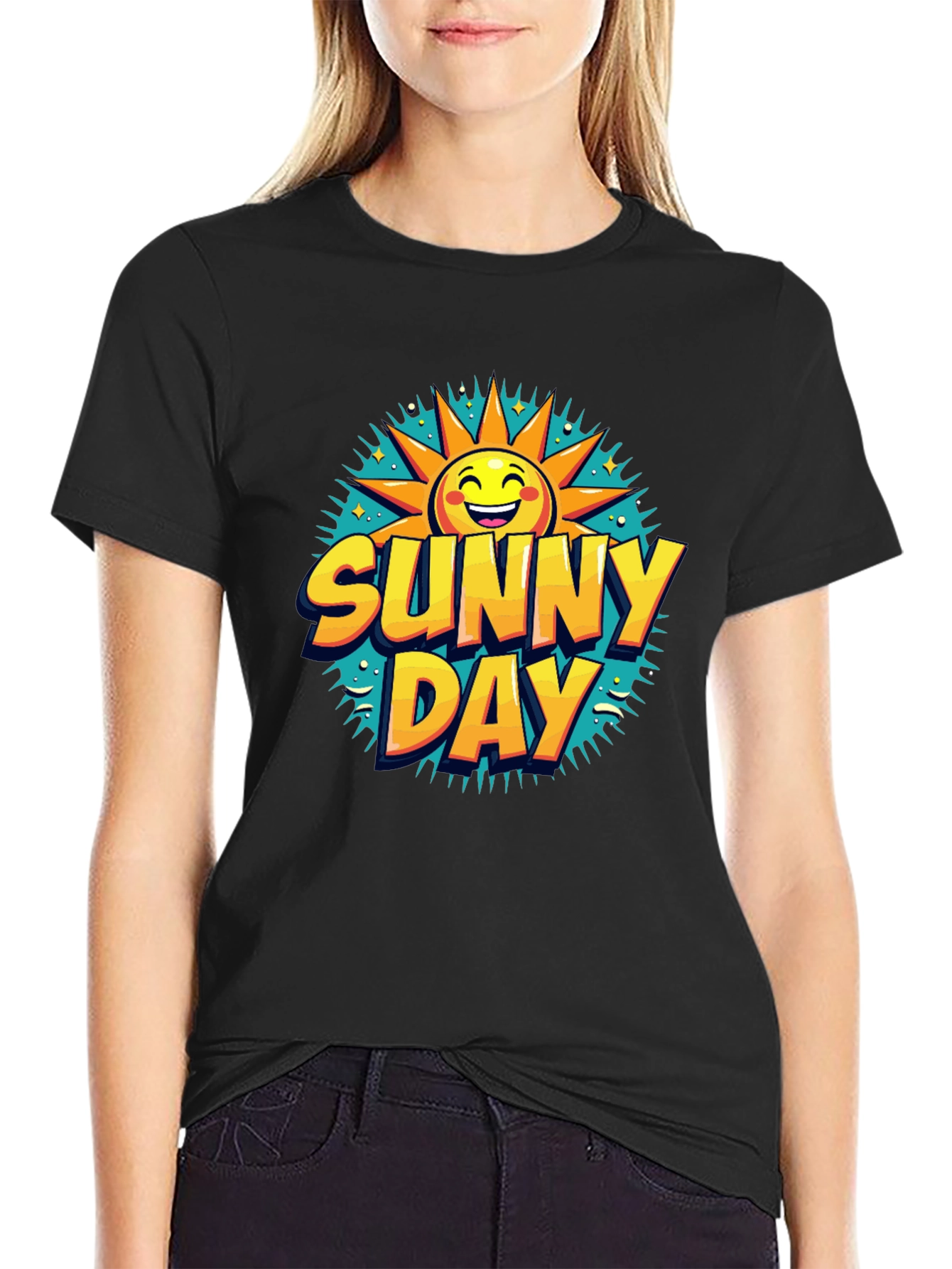 Sunny Day Graphic T-Shirt - Cheerful Summer Style