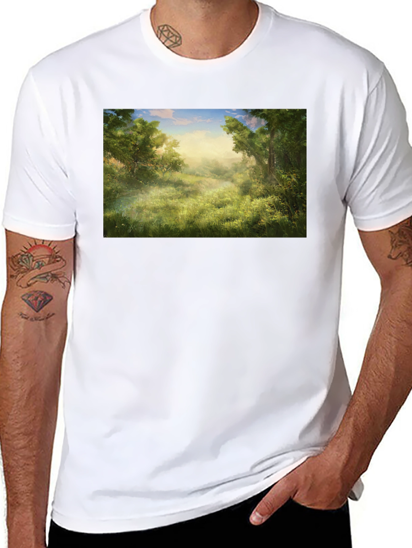 Natures Embrace Graphic Tee - Soft & Stylish