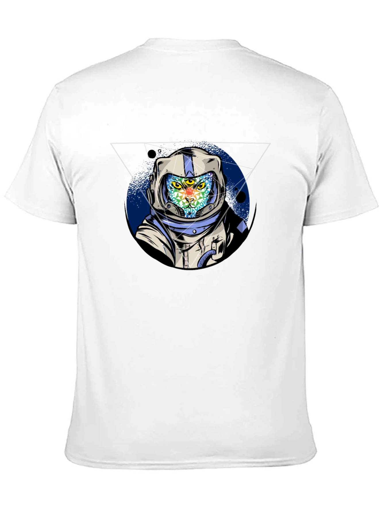 Astronaut Cat Graphic T-Shirt - Cool Space Design