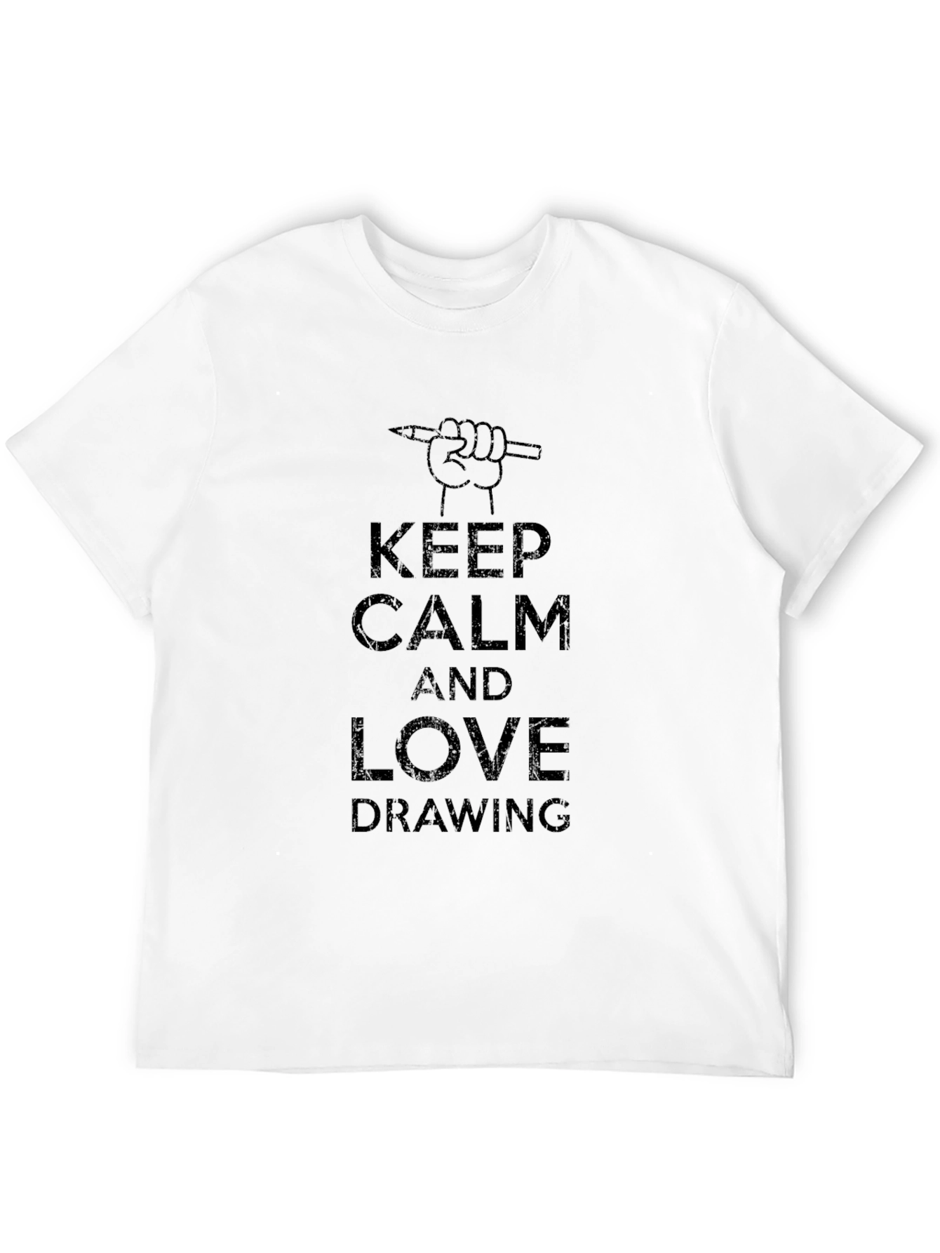 Keep Calm and Love Drawing Graphic T-Shirt