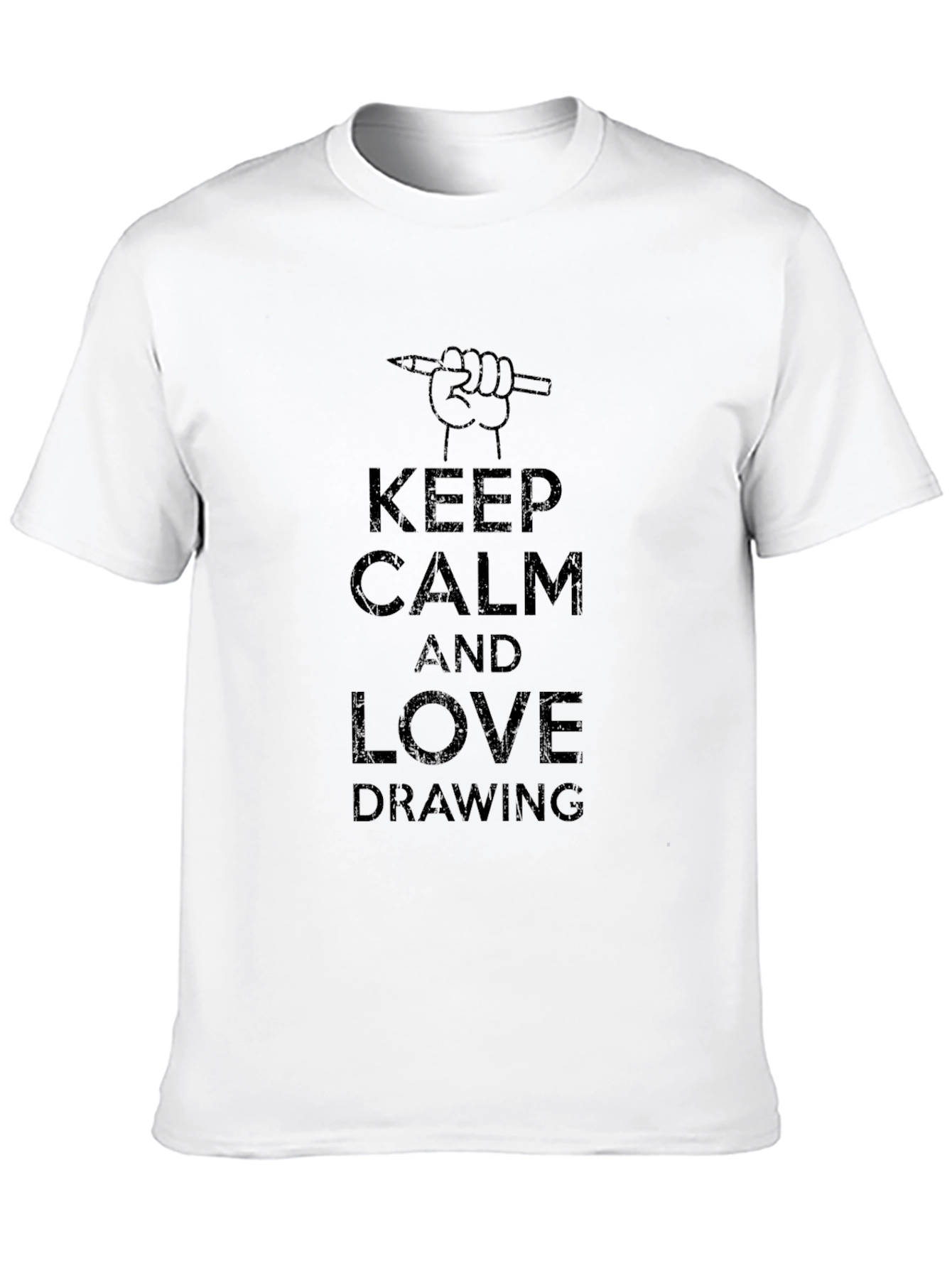 Keep Calm and Love Drawing Graphic T-Shirt