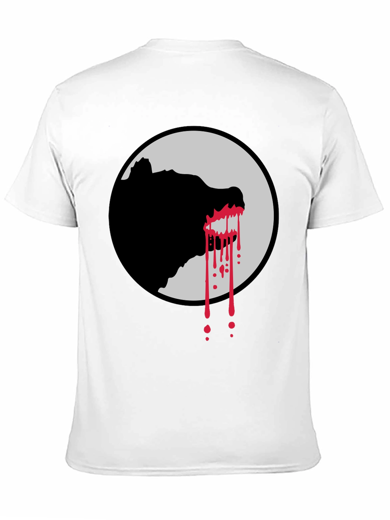 Wolf Silhouette Graphic Tee - Black