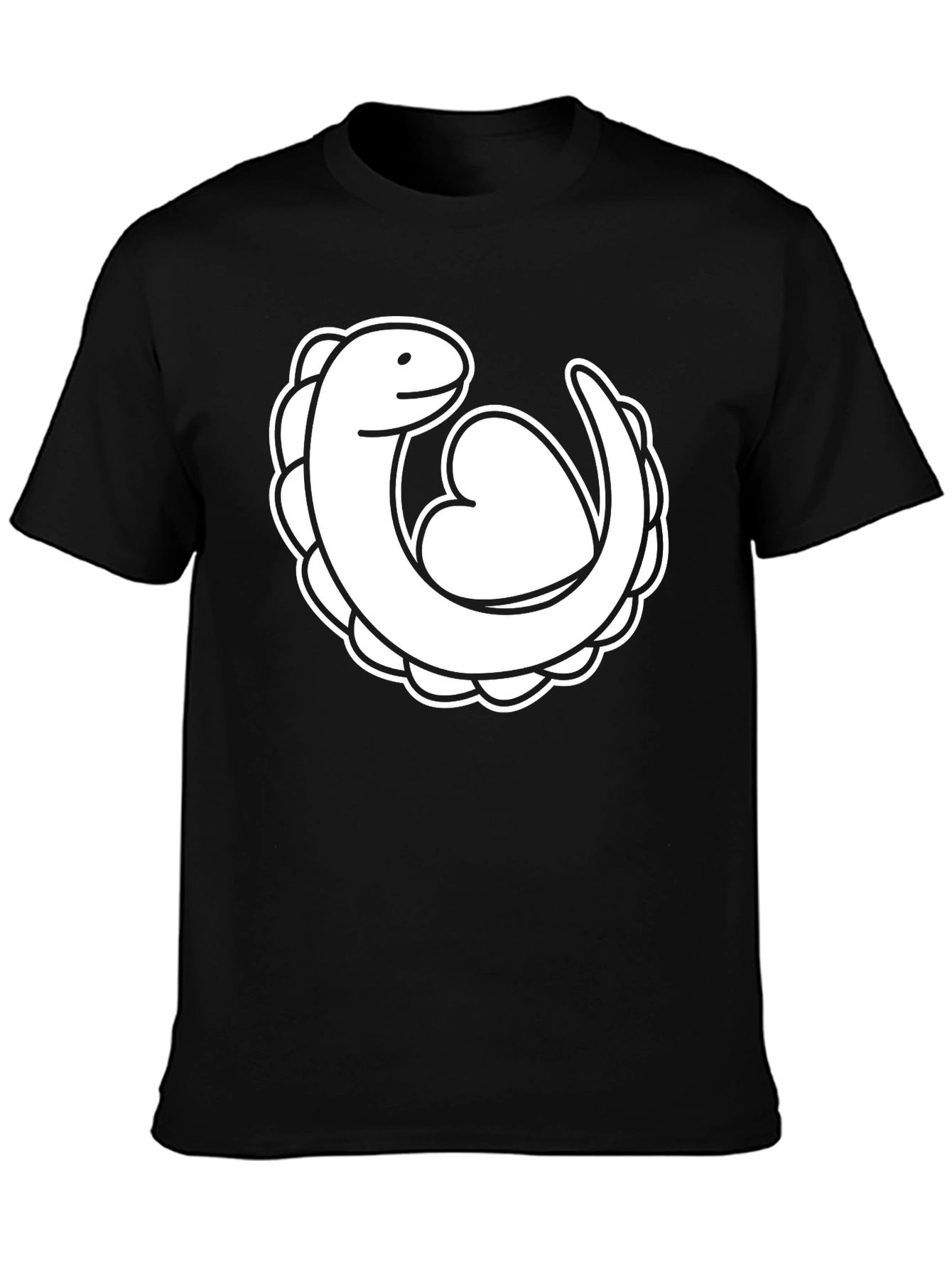 Dinosaur Heart Black T-Shirt