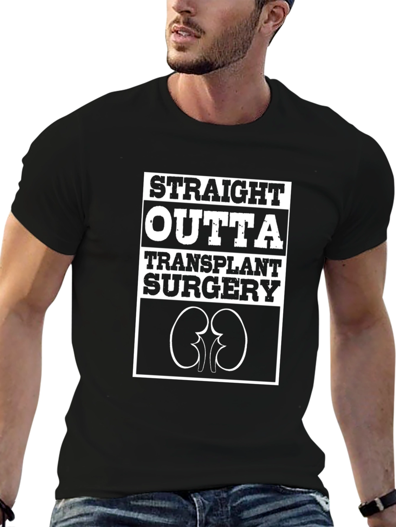 Straight Outta Transplant Surgery Graphic Tee