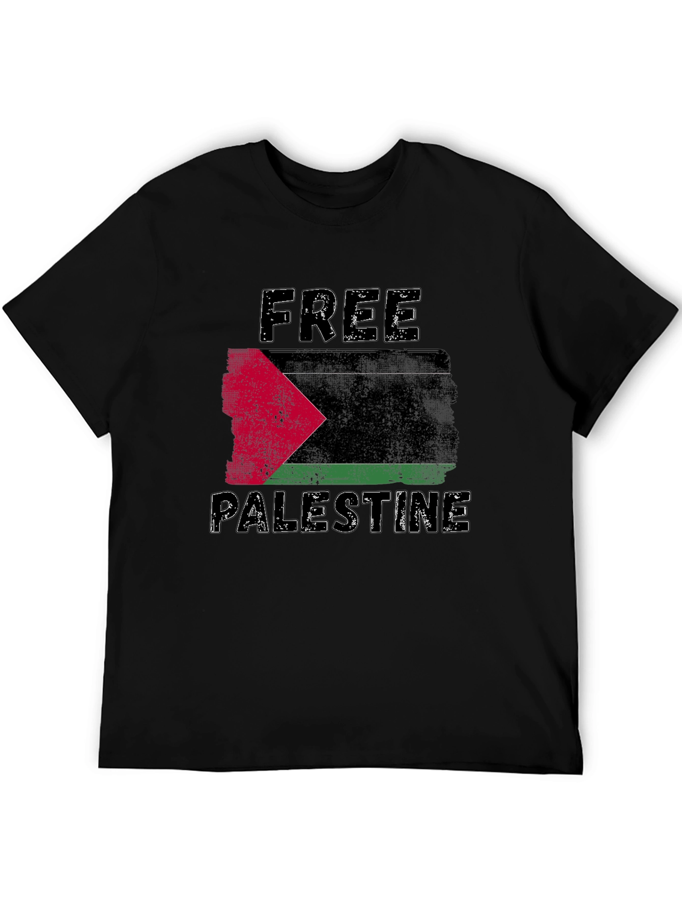 Free Palestine Graphic T-Shirt - Black