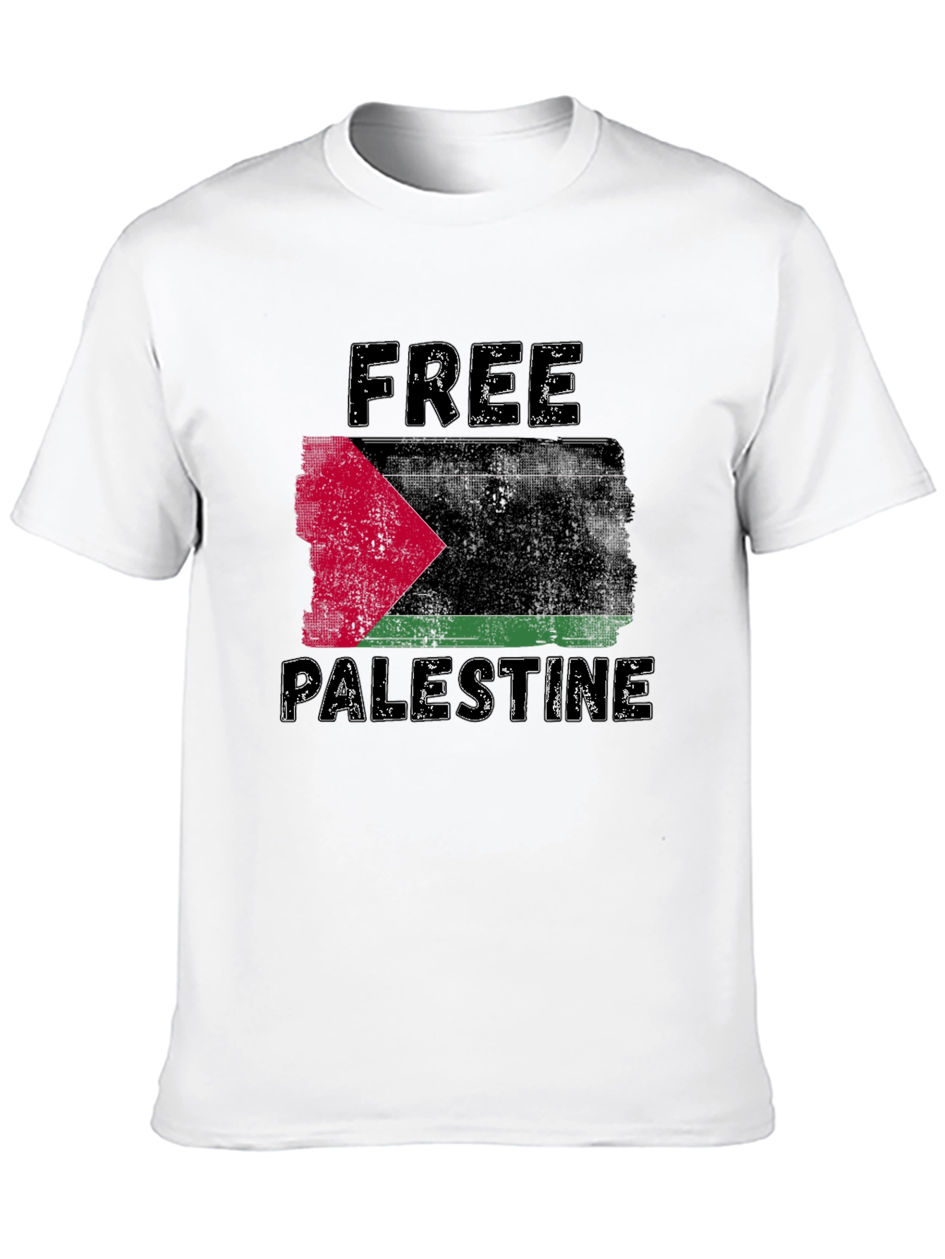 Free Palestine Graphic T-Shirt - Black