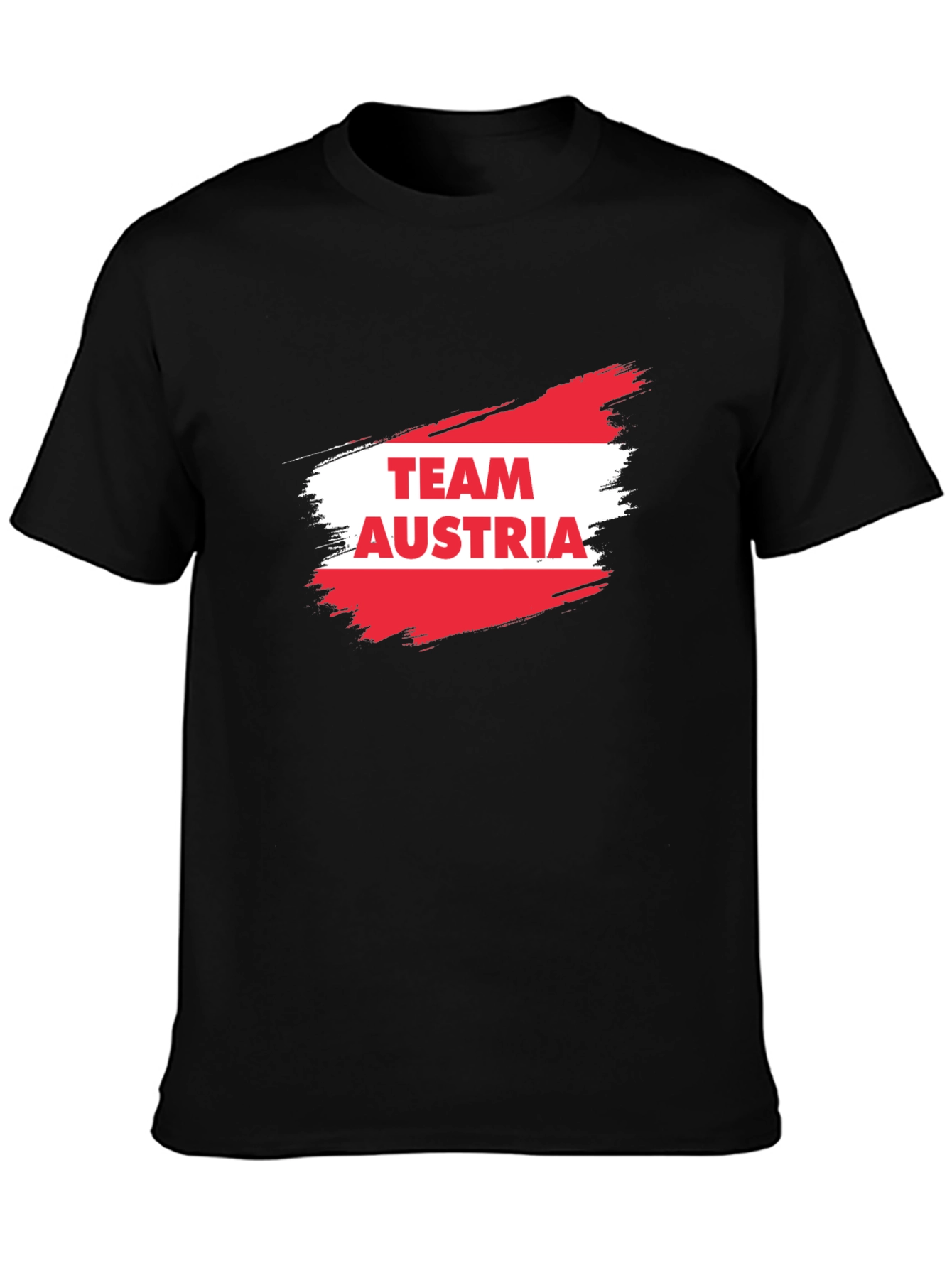 Team Austria T-Shirt - Black Cotton Tee
