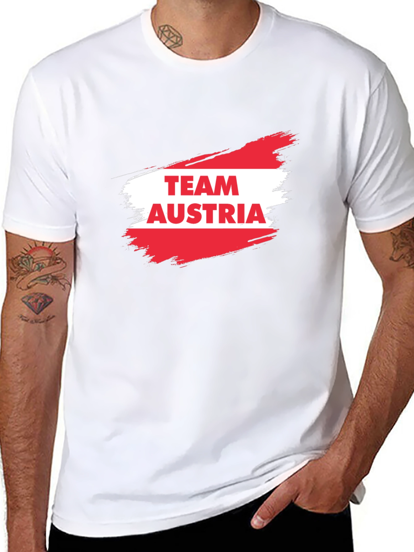 Team Austria T-Shirt - Black Cotton Tee