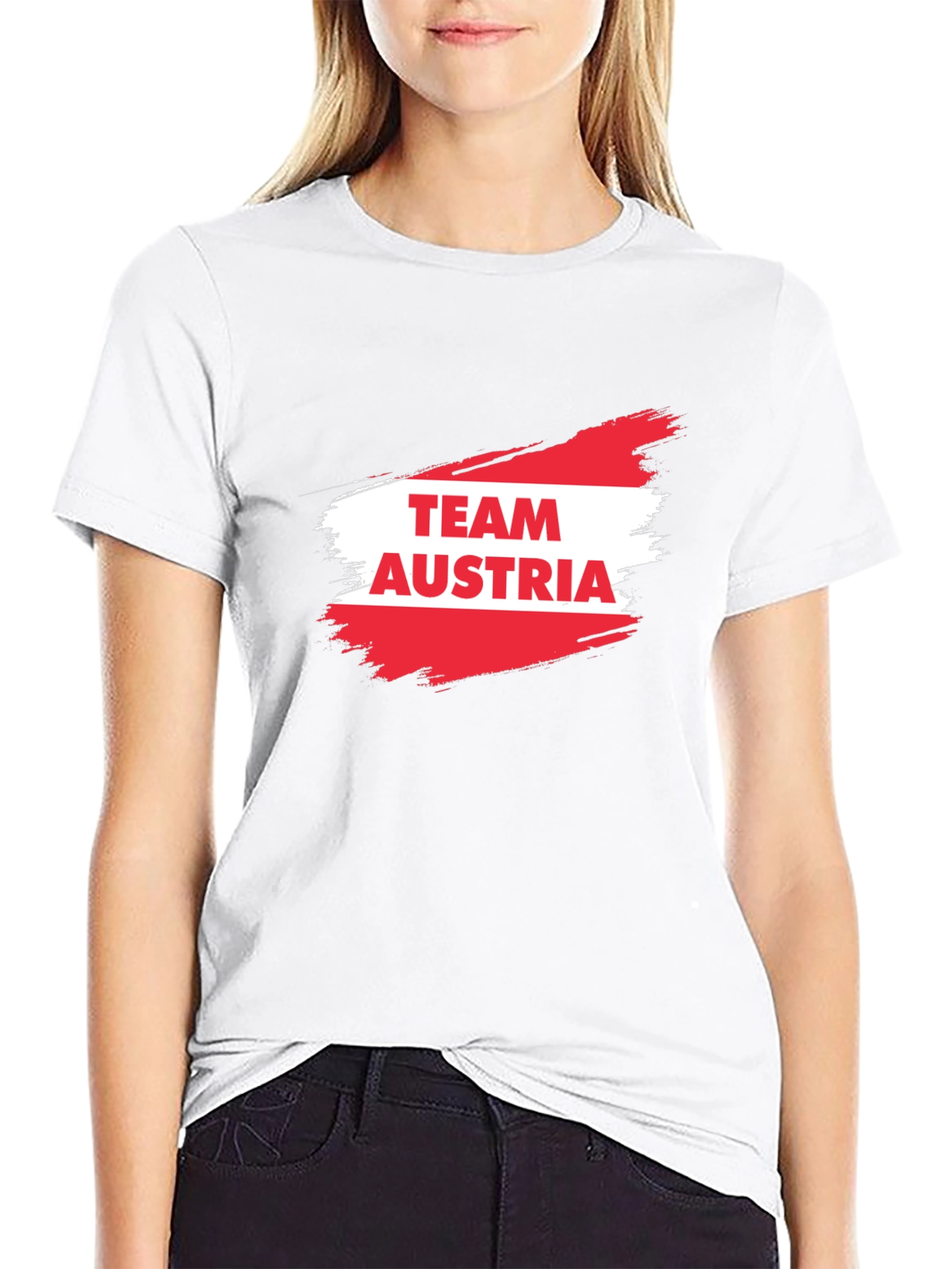 Team Austria T-Shirt - Black Cotton Tee