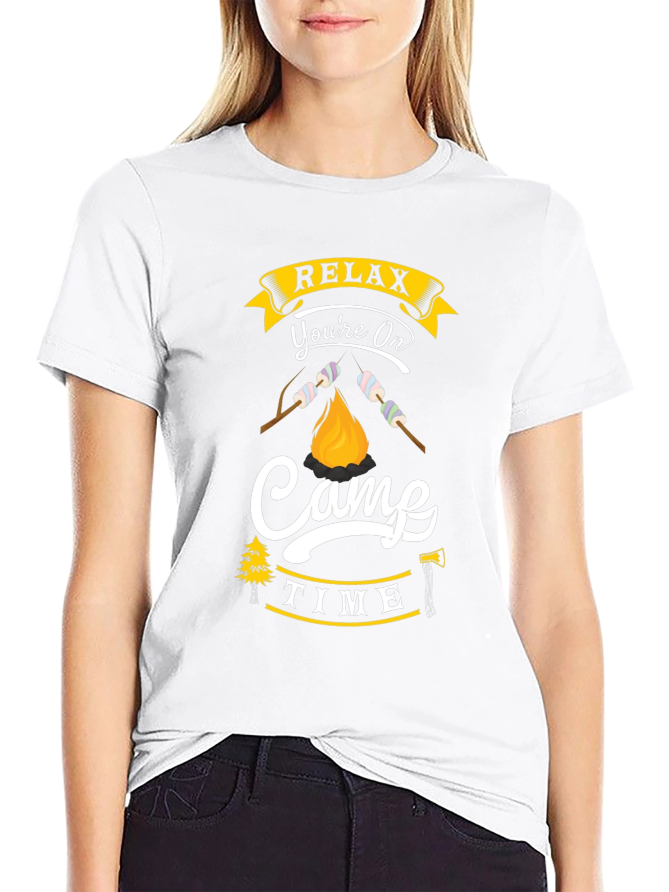 Relax Youre On Camp Time Graphic Tee