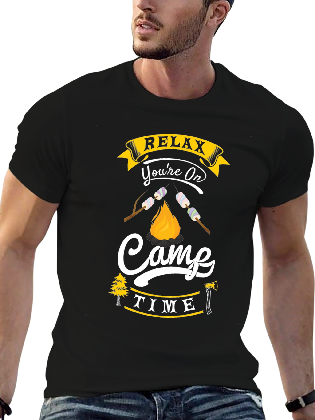 Relax Youre On Camp Time Graphic Tee