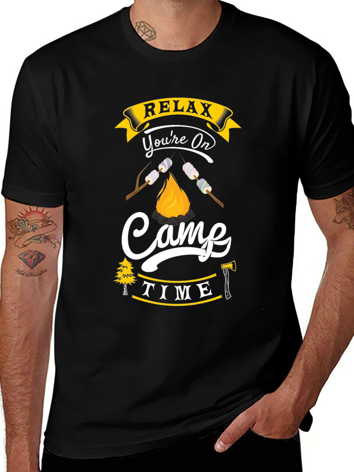 Relax Youre On Camp Time Graphic Tee